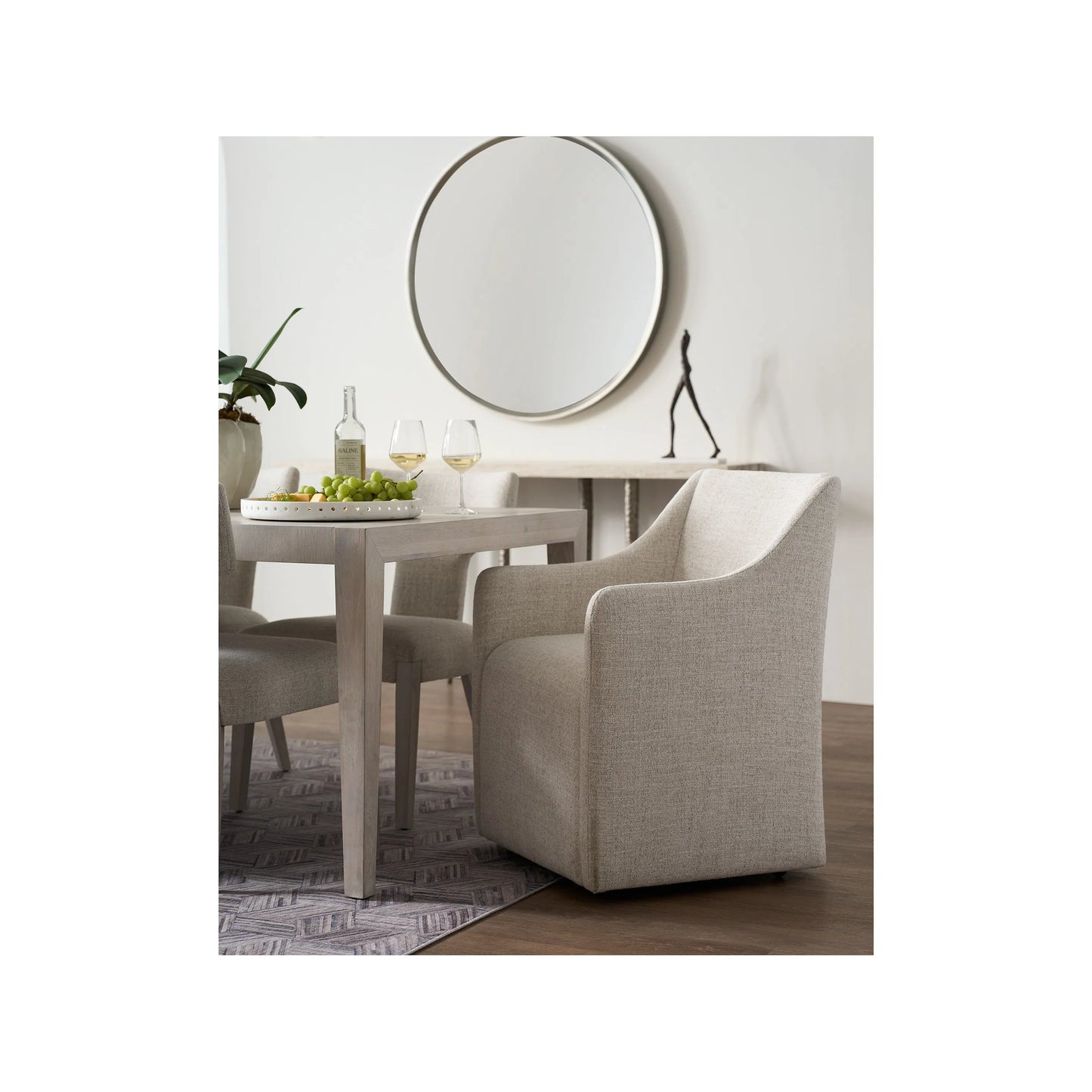 006 SI-2303164 | Lifestyle | Avaline Walsh Upholstered Dining Chair by Universal Furniture in monique linen. Made from unique in a transitional style.