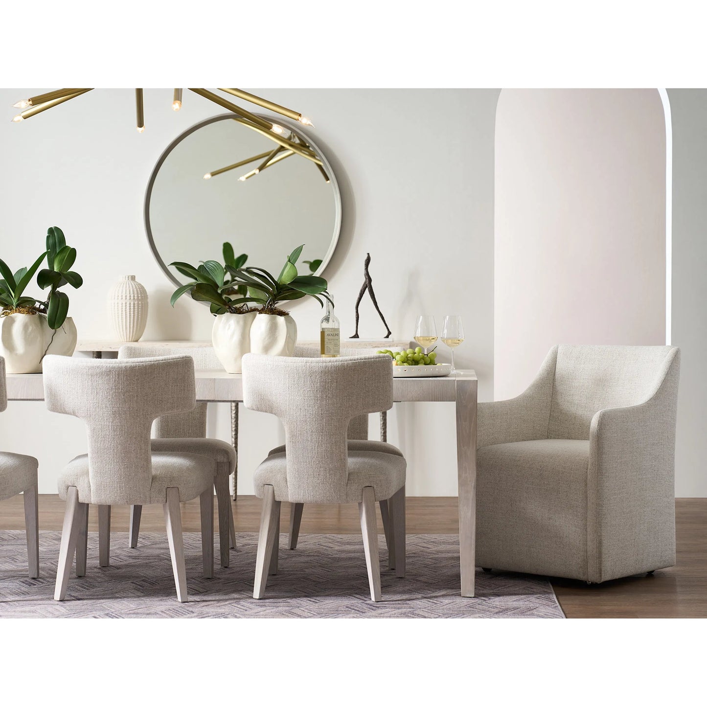 005 SI-2303164 | Lifestyle | Avaline Walsh Upholstered Dining Chair by Universal Furniture in monique linen. Made from unique in a transitional style.