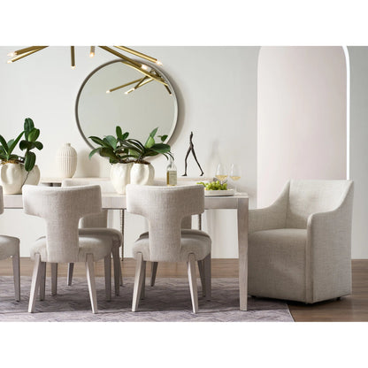 Avaline Walsh Upholstered Dining Chair by Universal Furniture in monique linen. Made from unique in a transitional style.