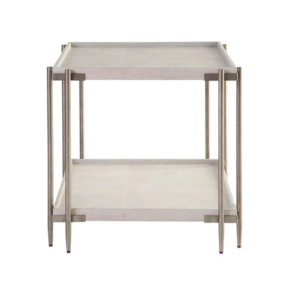 Avaline Selkie End Table by Universal Furniture in white oak. Made from unique in a transitional style.