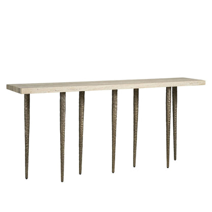 Avaline Lowry Console Table by Universal Furniture in natural. Made from unique in a transitional style.