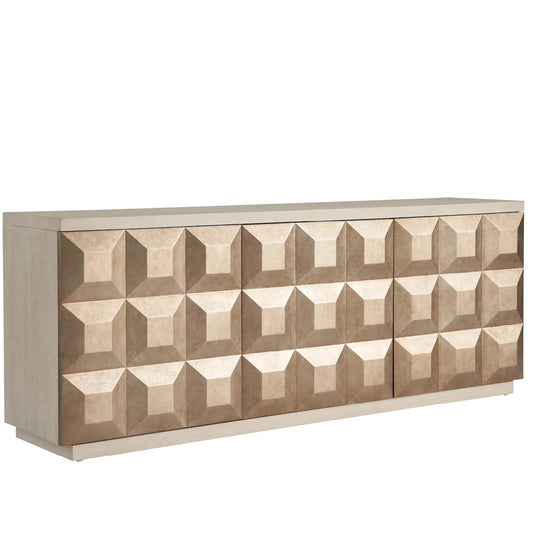 Avaline Dolce Credenza by Universal Furniture in white oak. Made from unique in a unique style.