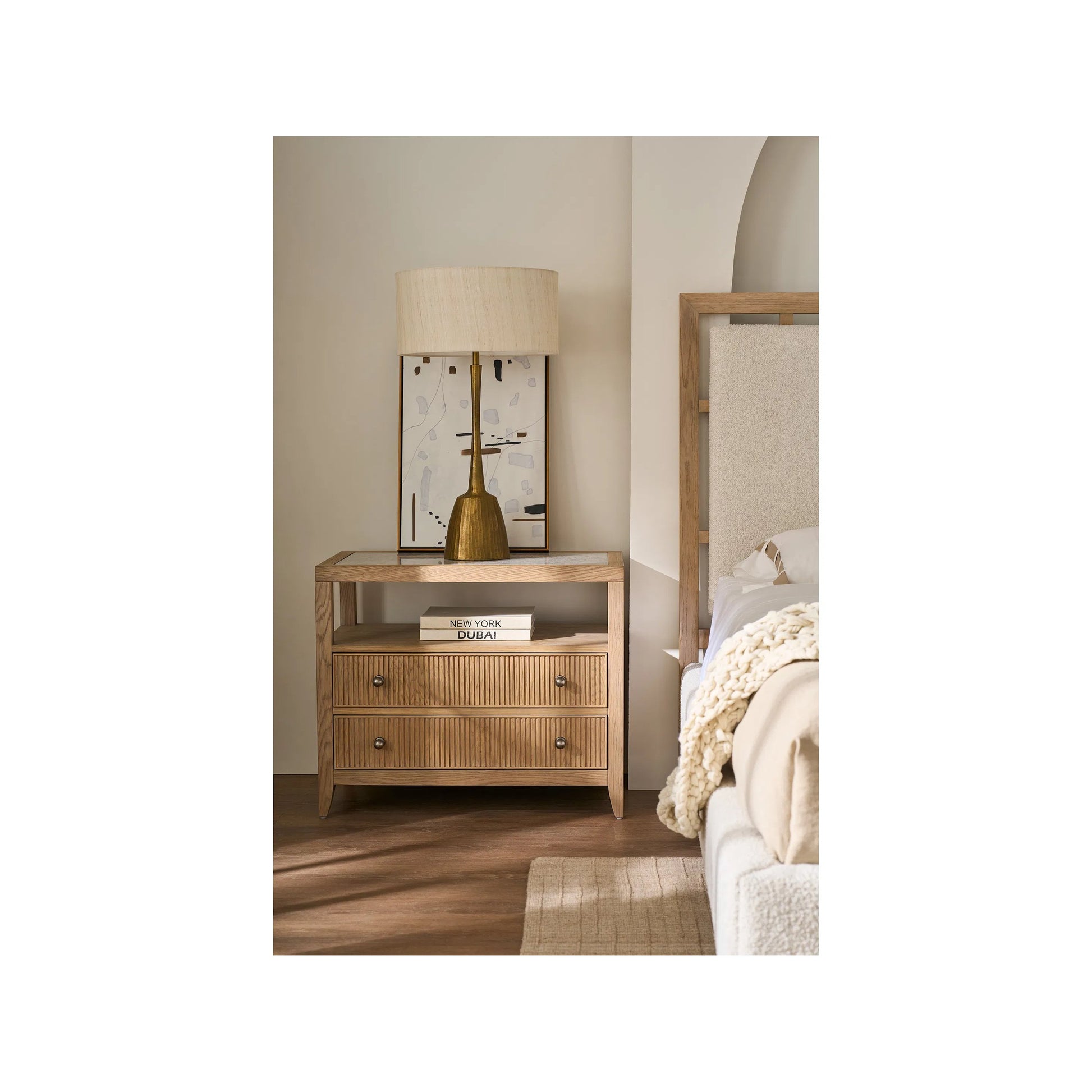 Avaline Carmen Two Drawer Nightstand by Universal Furniture. Made from unique in a transitional style.