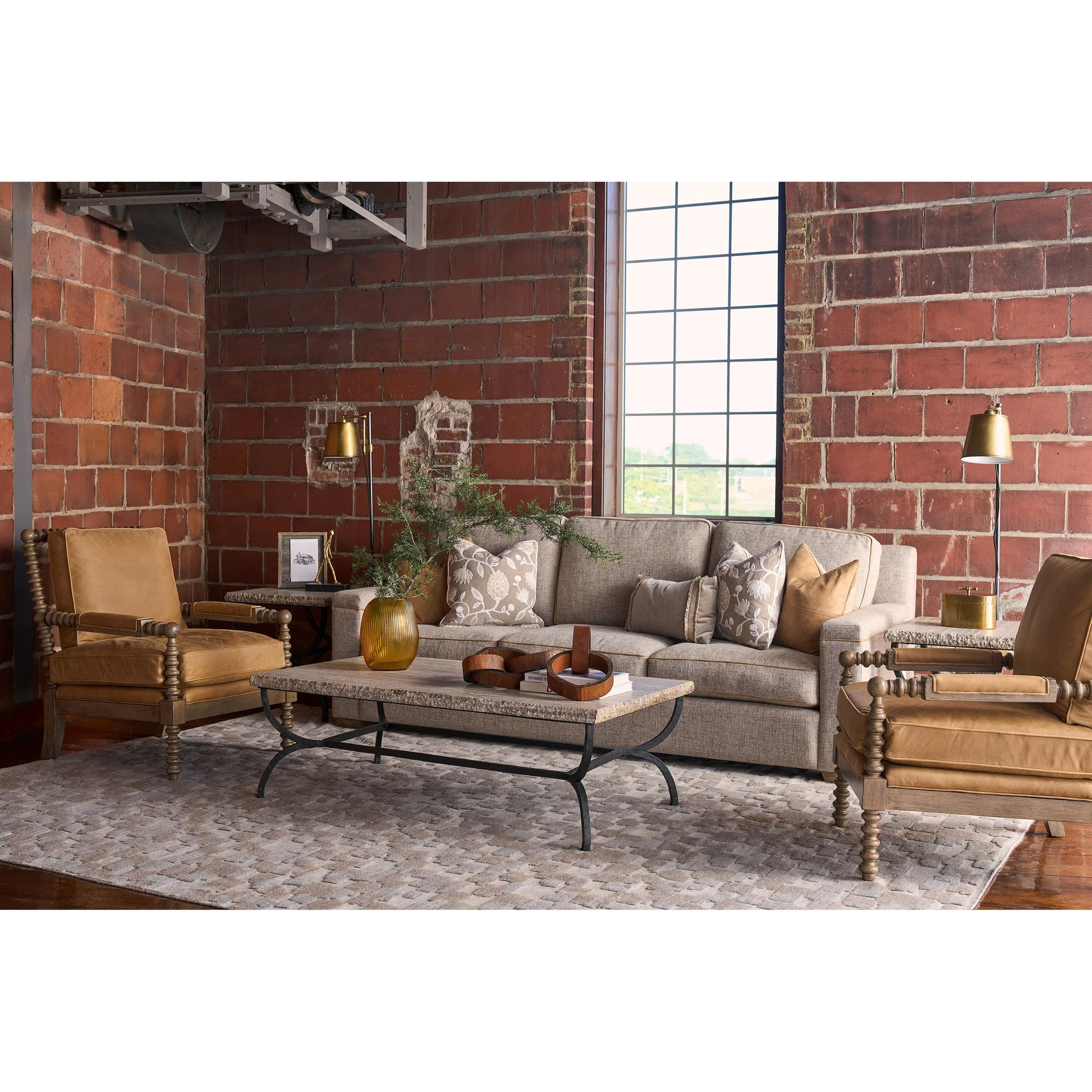 Liam Sofa by Universal Furniture in fargo birch. Made from 100% polyester in a transitional style.