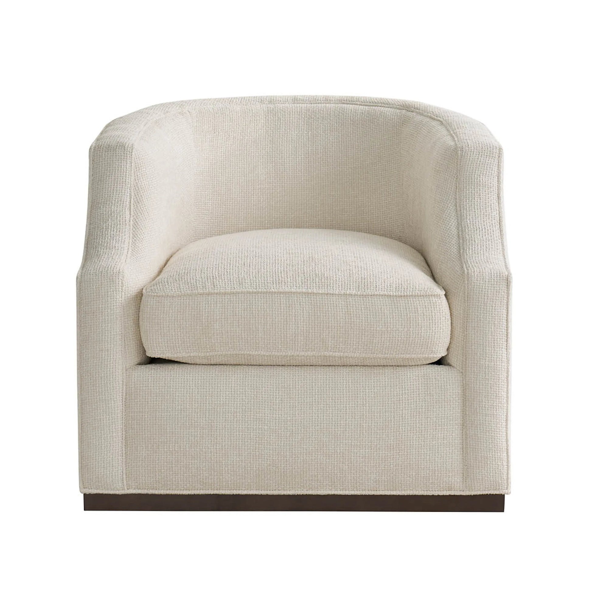 Curated Sara Swivel Chair by Universal Furniture in nona vanilla. Made from unique in a transitional style.