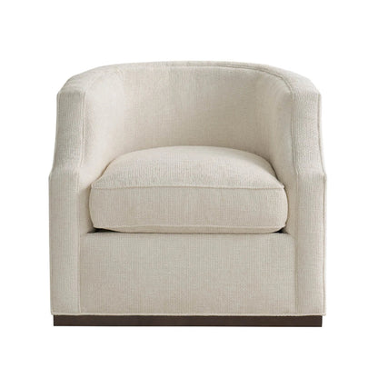 Curated Sara Swivel Chair by Universal Furniture in nona vanilla. Made from unique in a transitional style.