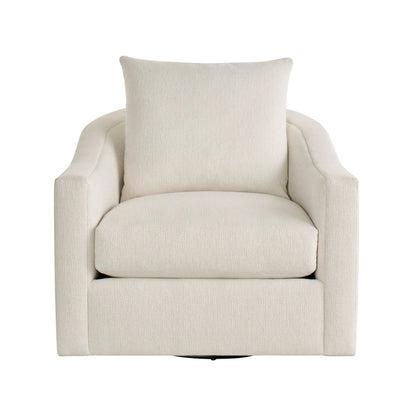 Curated Eli Swivel Chair by Universal Furniture in sanello ivory. Made from unique in a unique style.
