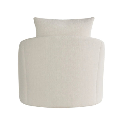 Curated Eli Swivel Chair by Universal Furniture in sanello ivory. Made from unique in a unique style.