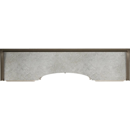 Cove Credenza by A.R.T. Furniture in grey and mica. Made from rubberwood solids, primavera veneer, stone, metal, cork in a transitional style.