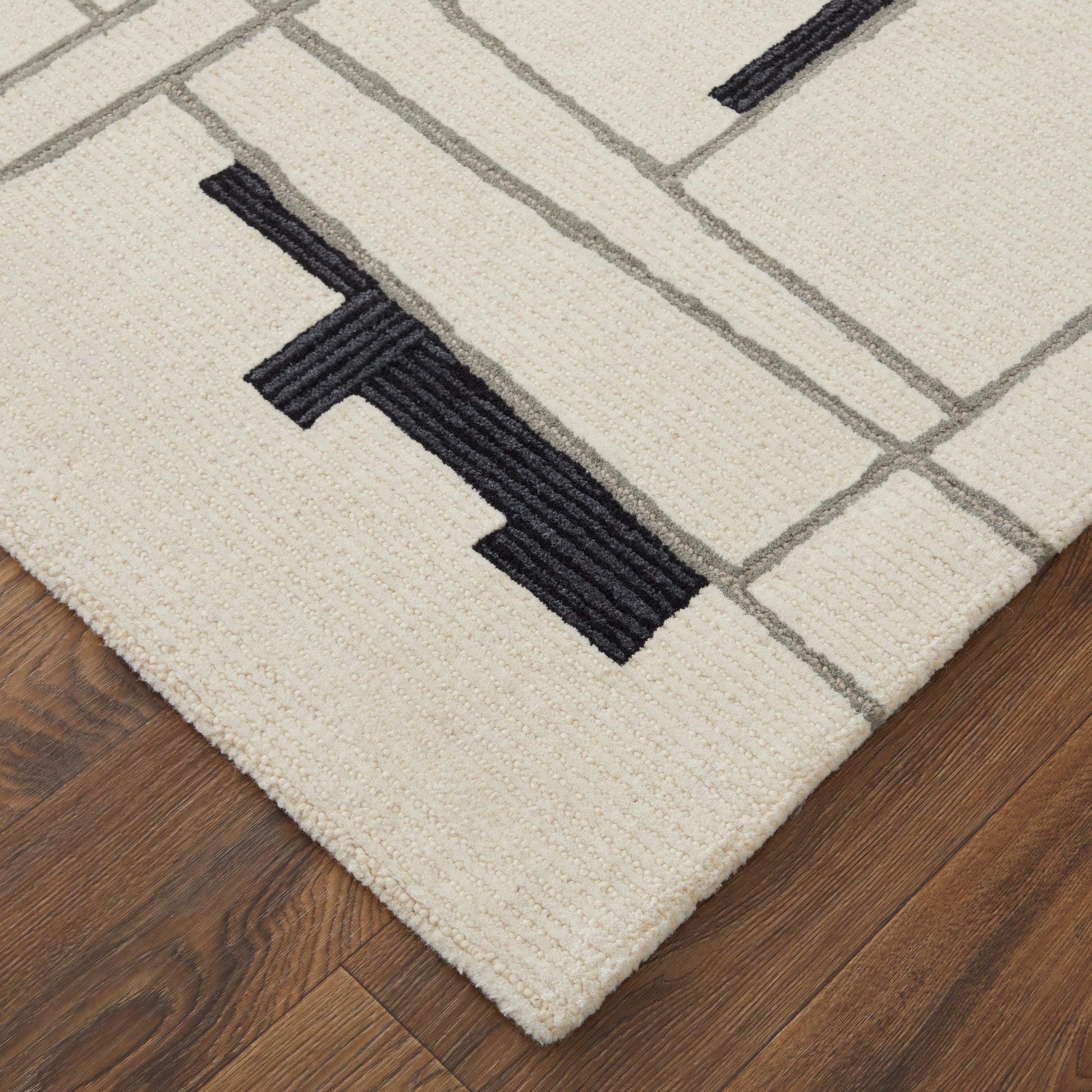 Maguire Transitional Rug - 8902F by Feizy in ivory, gray, taupe. Made from wool, nylon in a unique style.