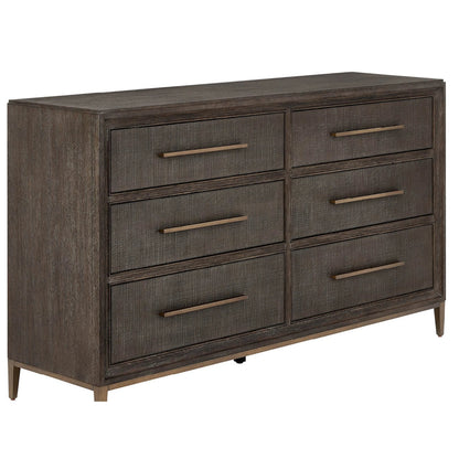 Montclair 6-Drawer Dresser by Universal Furniture in cocoa. Made from unique in a transitional style.