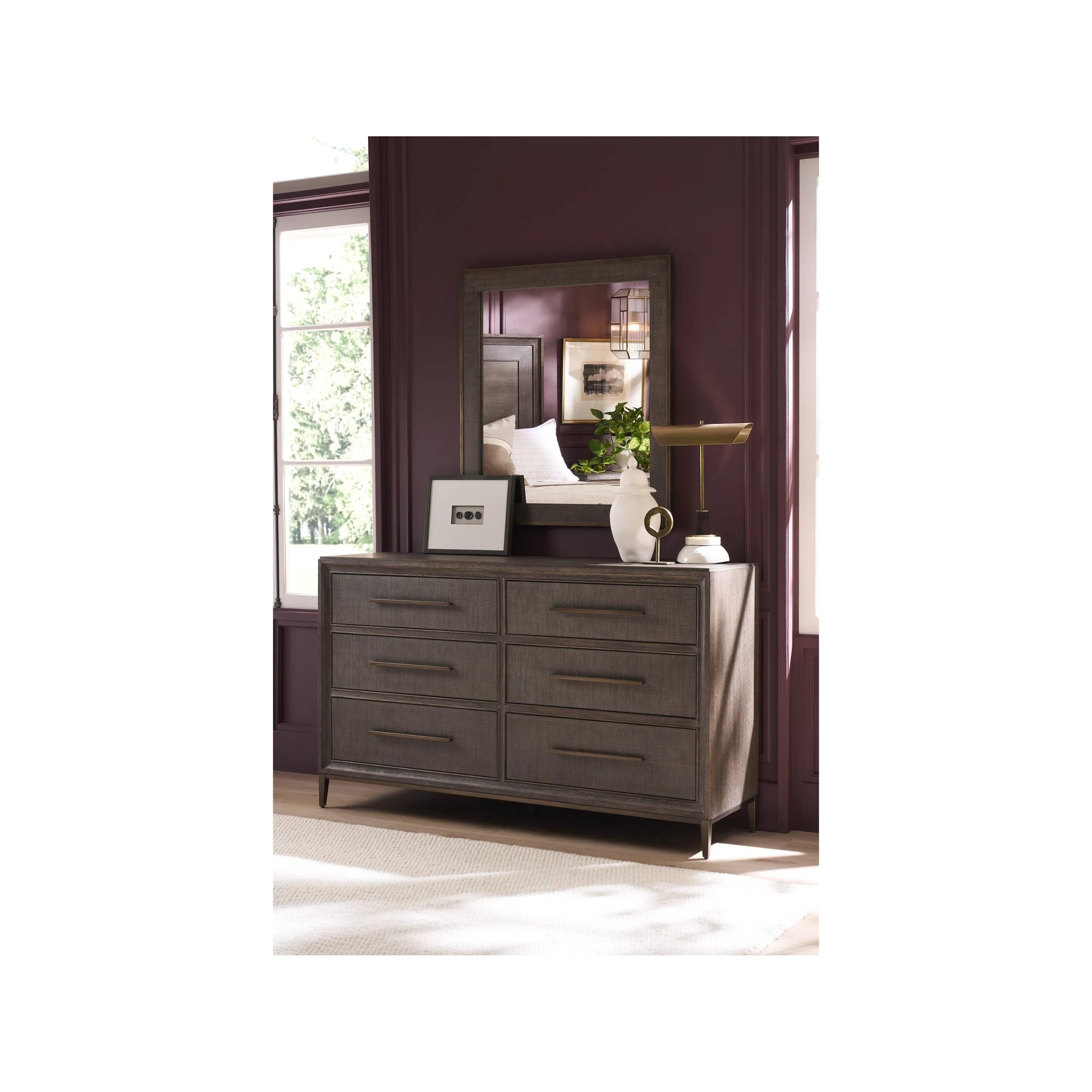 Montclair 6-Drawer Dresser by Universal Furniture in cocoa. Made from unique in a transitional style.