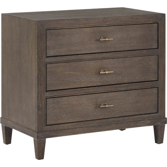 Montclair 3-Drawer Nightstand by Universal Furniture in cocoa. Made from unique in a unique style.