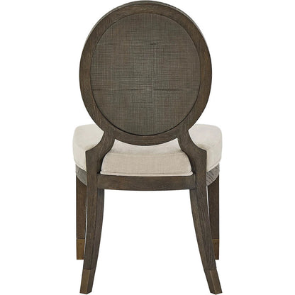 Montclair Oval Side Chair (Set of 2) by Universal Furniture in cocoa. Made from unique in a transitional style.