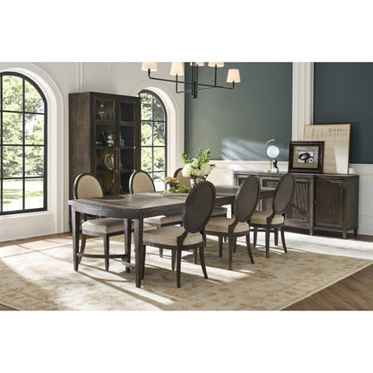 Montclair Dining Table by Universal Furniture in cocoa. Made from unique in a transitional style.