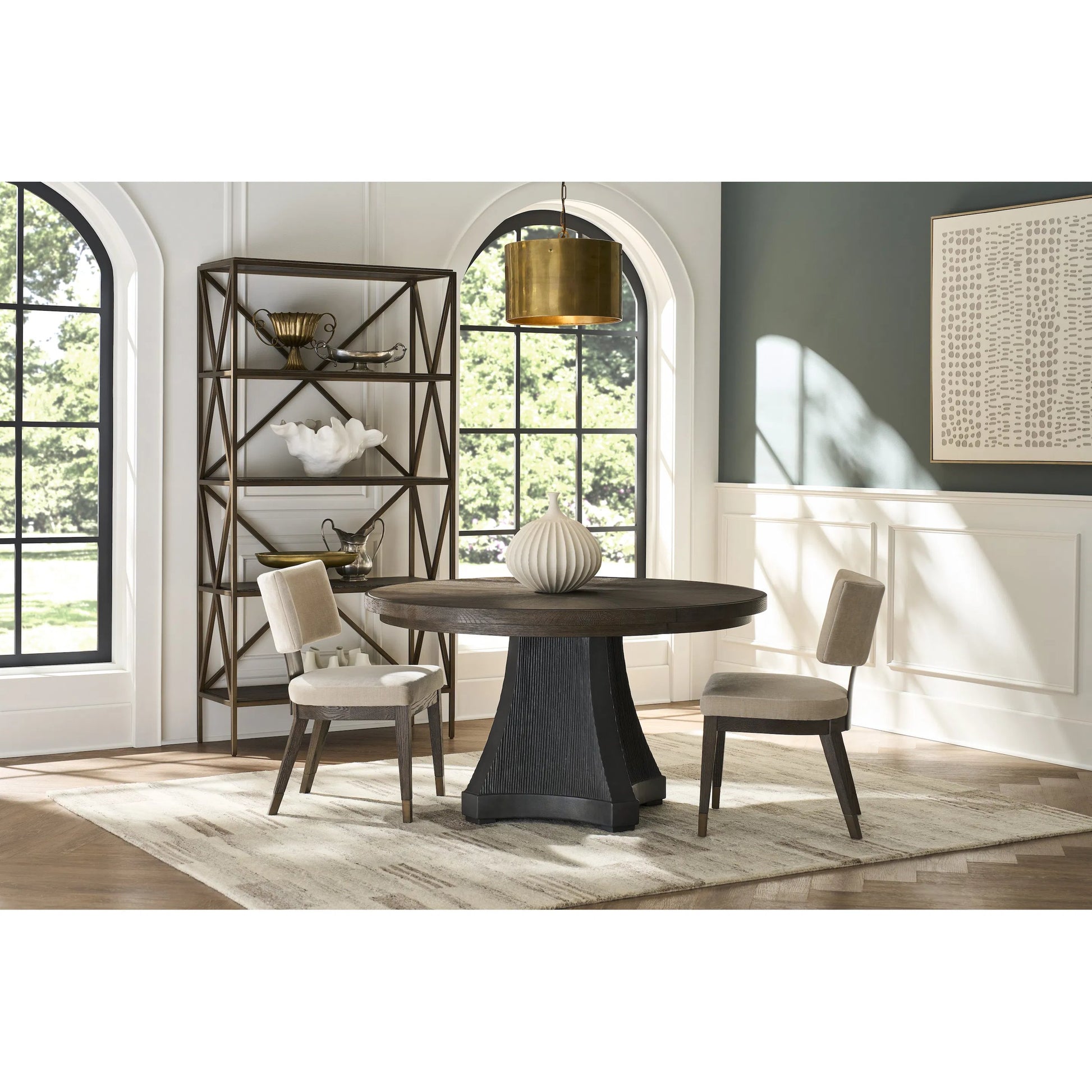 Montclair Cinder Dining Table by Universal Furniture in cocoa. Made from unique in a cottage & farmhouse style.