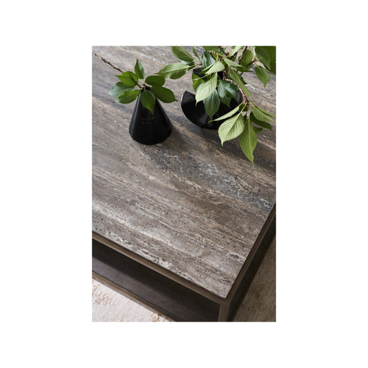 Montclair Brindle End Table by Universal Furniture in smoked gold, travertine. Made from unique in a transitional style.