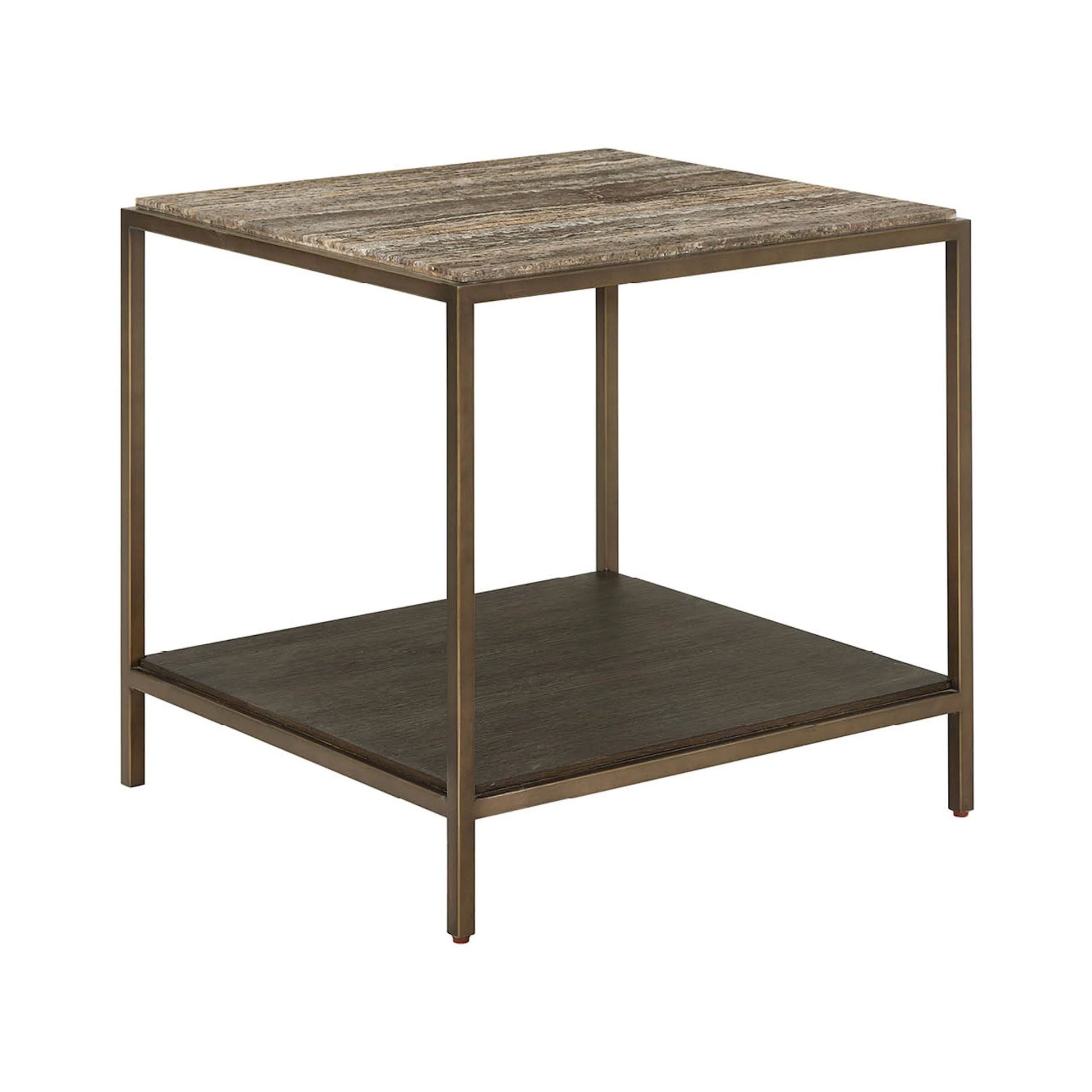 Montclair Brindle End Table by Universal Furniture in smoked gold, travertine. Made from unique in a transitional style.