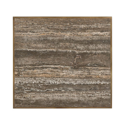 Montclair Brindle End Table by Universal Furniture in smoked gold, travertine. Made from unique in a transitional style.