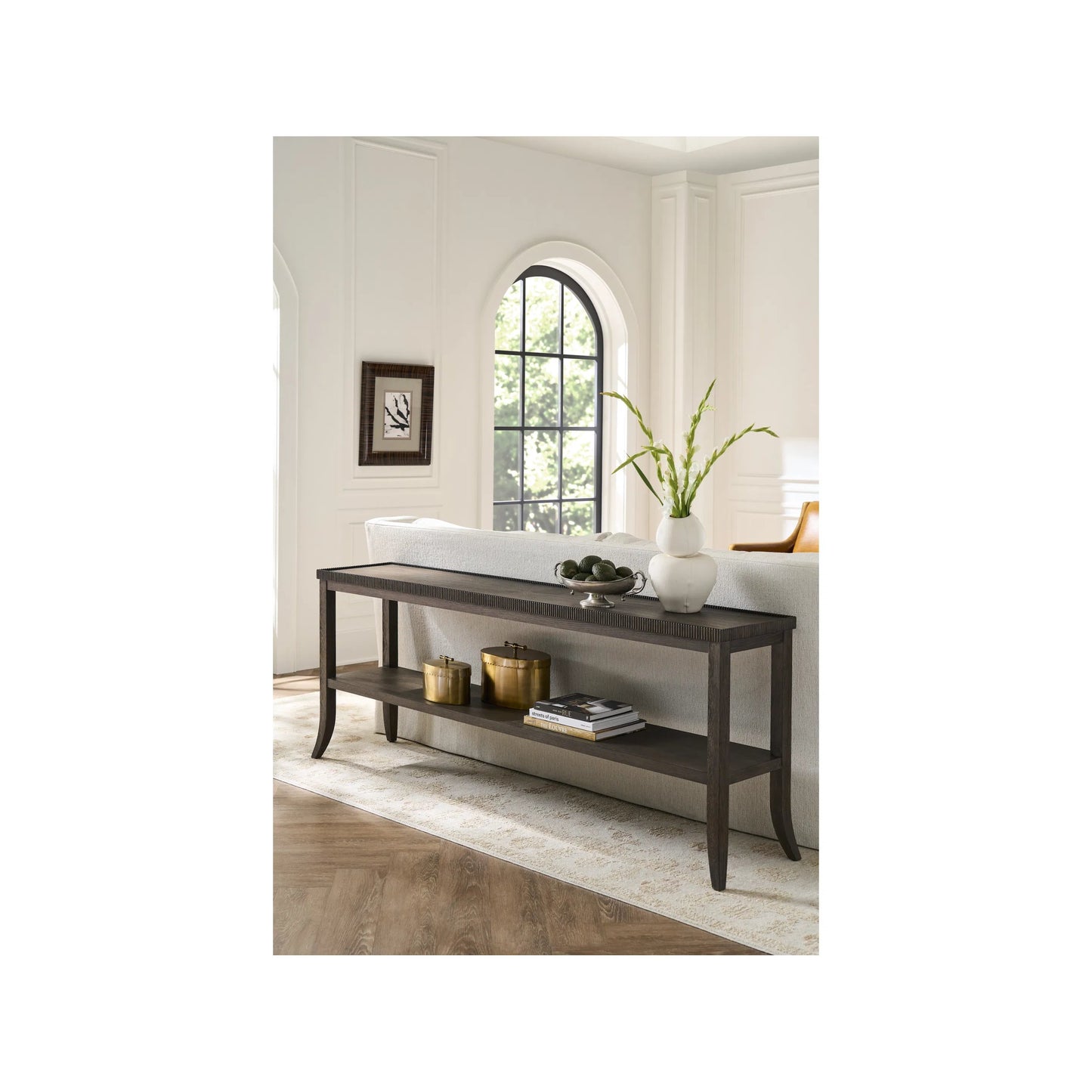 006 SI-2473017 | Lifestyle | Montclair Console by Universal Furniture in cocoa. Made from unique in a transitional style.