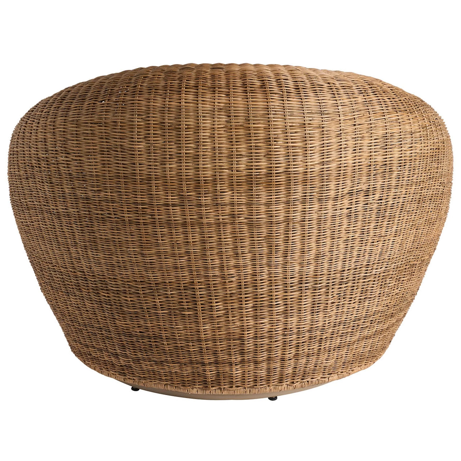 Oasis Sea Pod Swivel Chair by Universal Furniture in nomad snow. Made from 92% polyester, 8% linen in a rustic style.