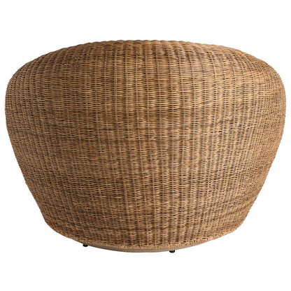 Oasis Sea Pod Swivel Chair by Universal Furniture in nomad snow. Made from 92% polyester, 8% linen in a rustic style.