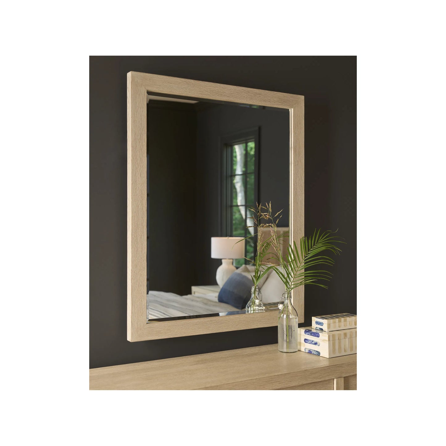 002 SI-2473081 | Lifestyle | Oasis Dockside Mirror by Coastal Living by Universal Furniture in dockside natural tan oak. Made from unique in a transitional style.