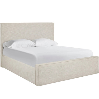 Oasis Drift Upholstered Bed by Coastal Living by Universal Furniture in natural oak. Made from 96% polyester, 4% acrylic in a transitional style.