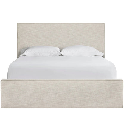 Oasis Drift Upholstered Bed by Coastal Living by Universal Furniture in natural oak. Made from 96% polyester, 4% acrylic in a transitional style.