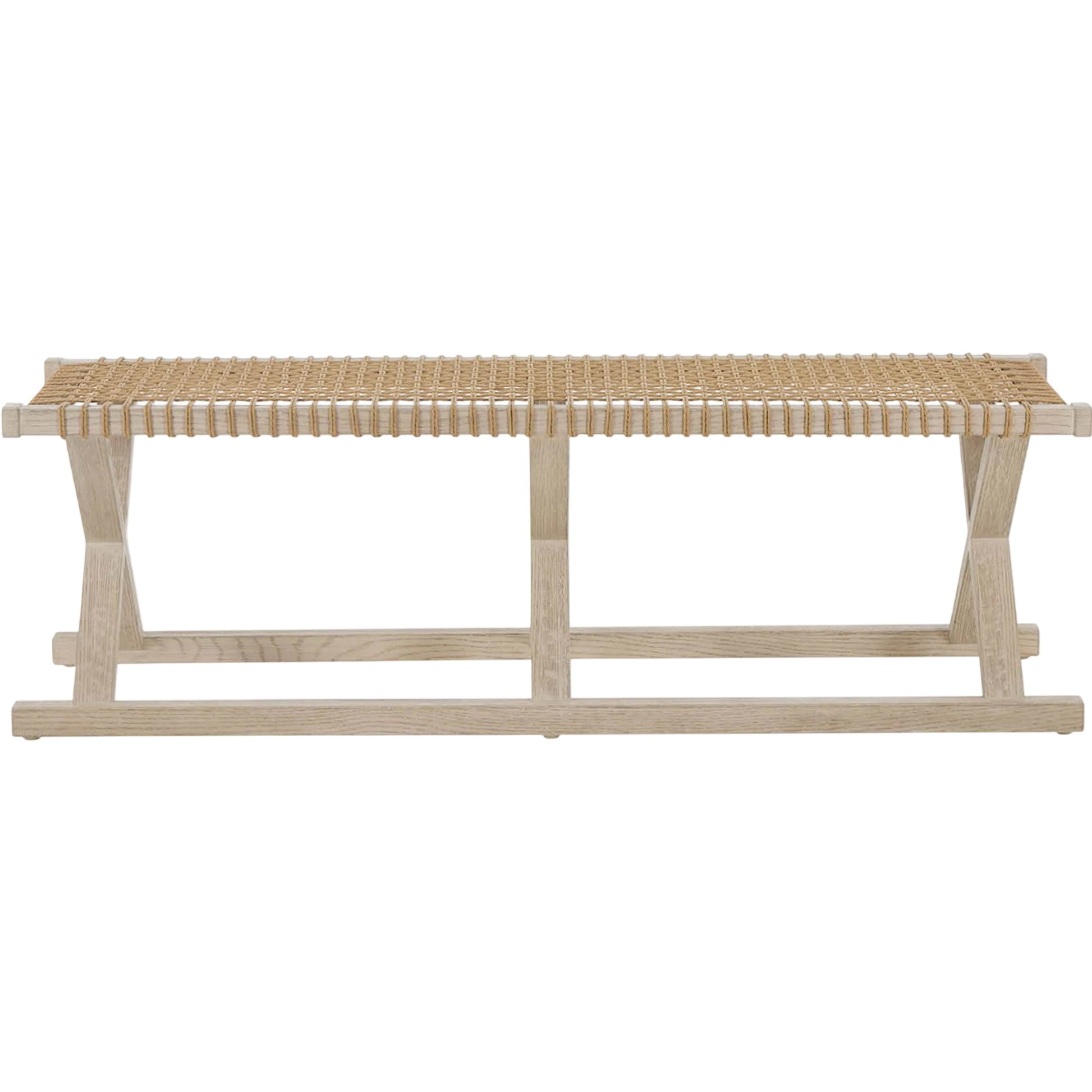 Oasis Dockside Bench by Coastal Living by Universal Furniture in dockside natural tan oak. Made from unique in a rustic style.