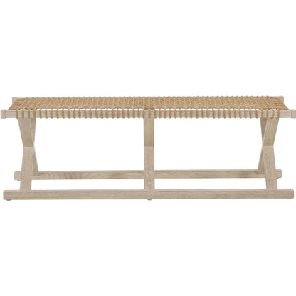 Oasis Dockside Bench by Coastal Living by Universal Furniture in dockside natural tan oak. Made from unique in a rustic style.