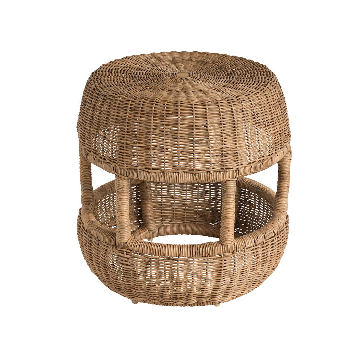 002 SI-2473119 | Additional Silo | Oasis Stool by Coastal Living by Universal Furniture in woven slimit brown. Made from unique in a rustic style.