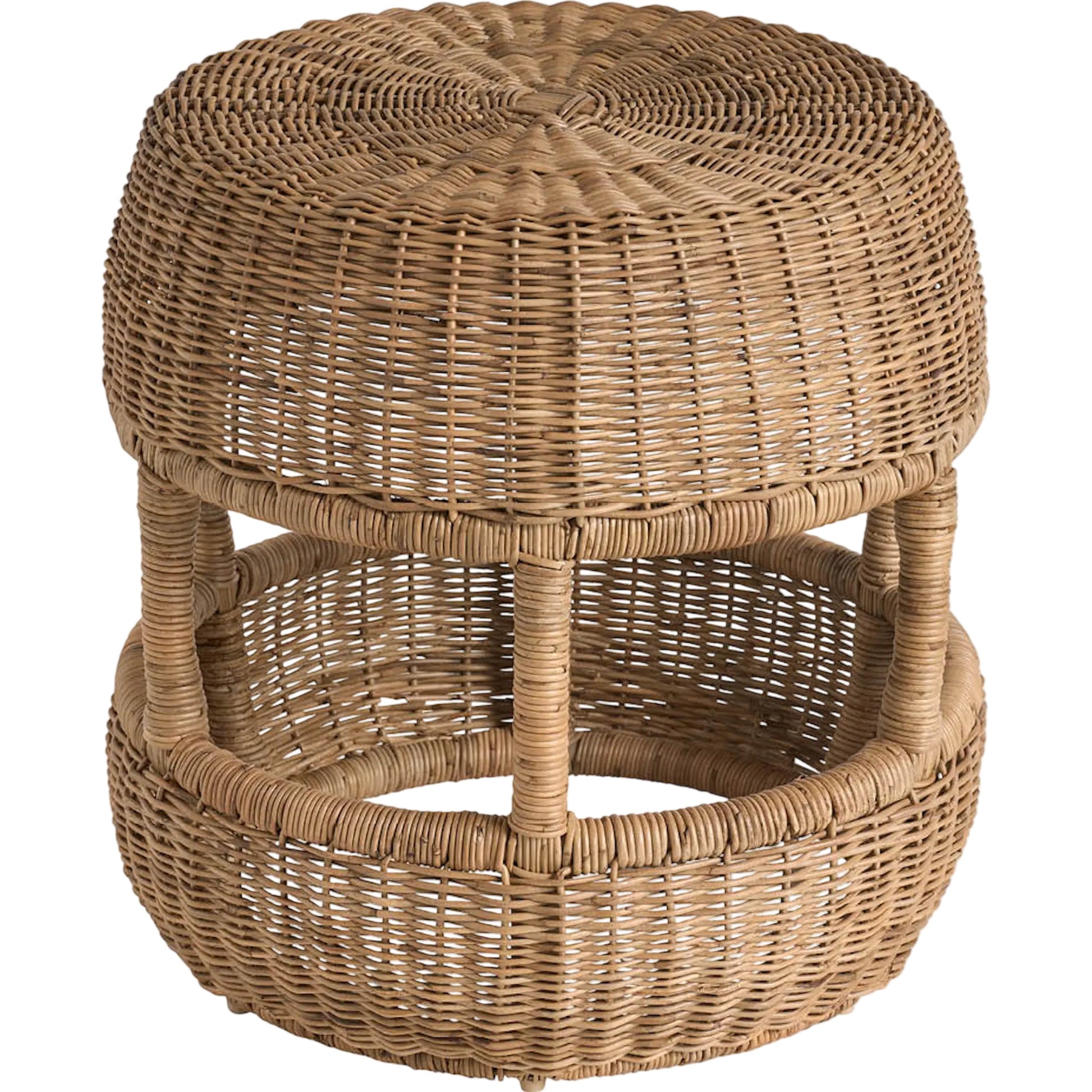 Oasis Stool by Coastal Living by Universal Furniture in woven slimit brown. Made from unique in a rustic style.