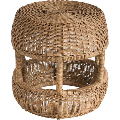 Oasis Stool by Coastal Living by Universal Furniture in woven slimit brown. Made from unique in a rustic style.