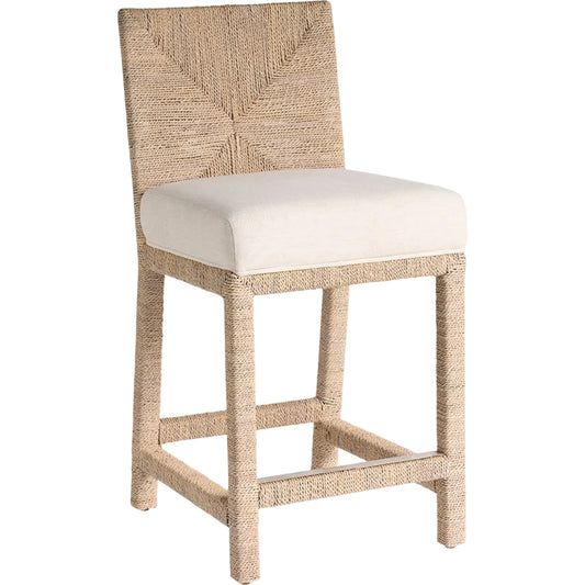 Oasis Abaca Counter Chair by Coastal Living by Universal Furniture in dockside natural tan oak. Made from unique in a unique style.