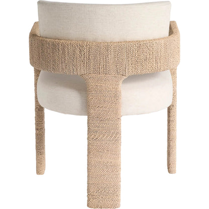 Oasis Abaca Arm Chair by Coastal Living by Universal Furniture in dockside natural tan oak. Made from 92% polyester, 8% linen in a rustic style.