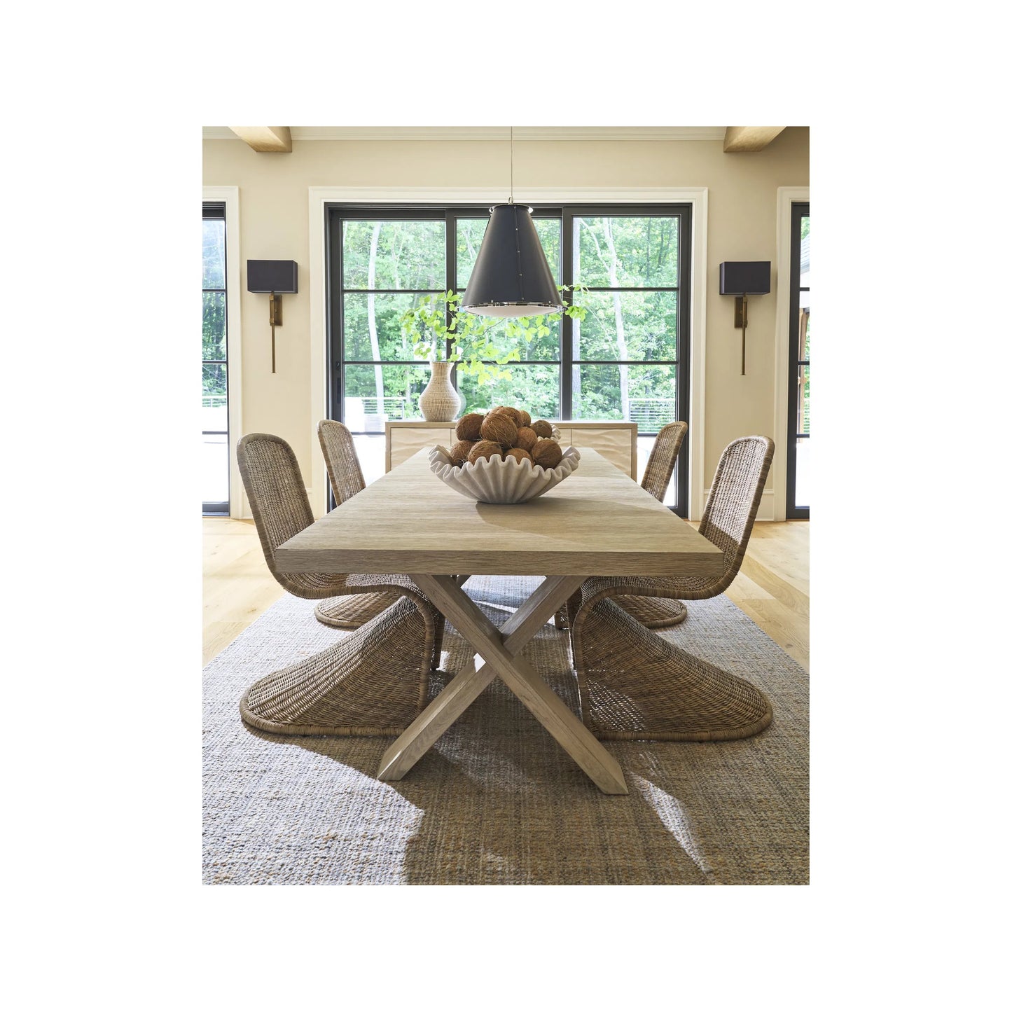 003 SI-2473076 | Lifestyle | Oasis Dockside Dining Table by Coastal Living by Universal Furniture in natural oak. Made from unique in a transitional style.