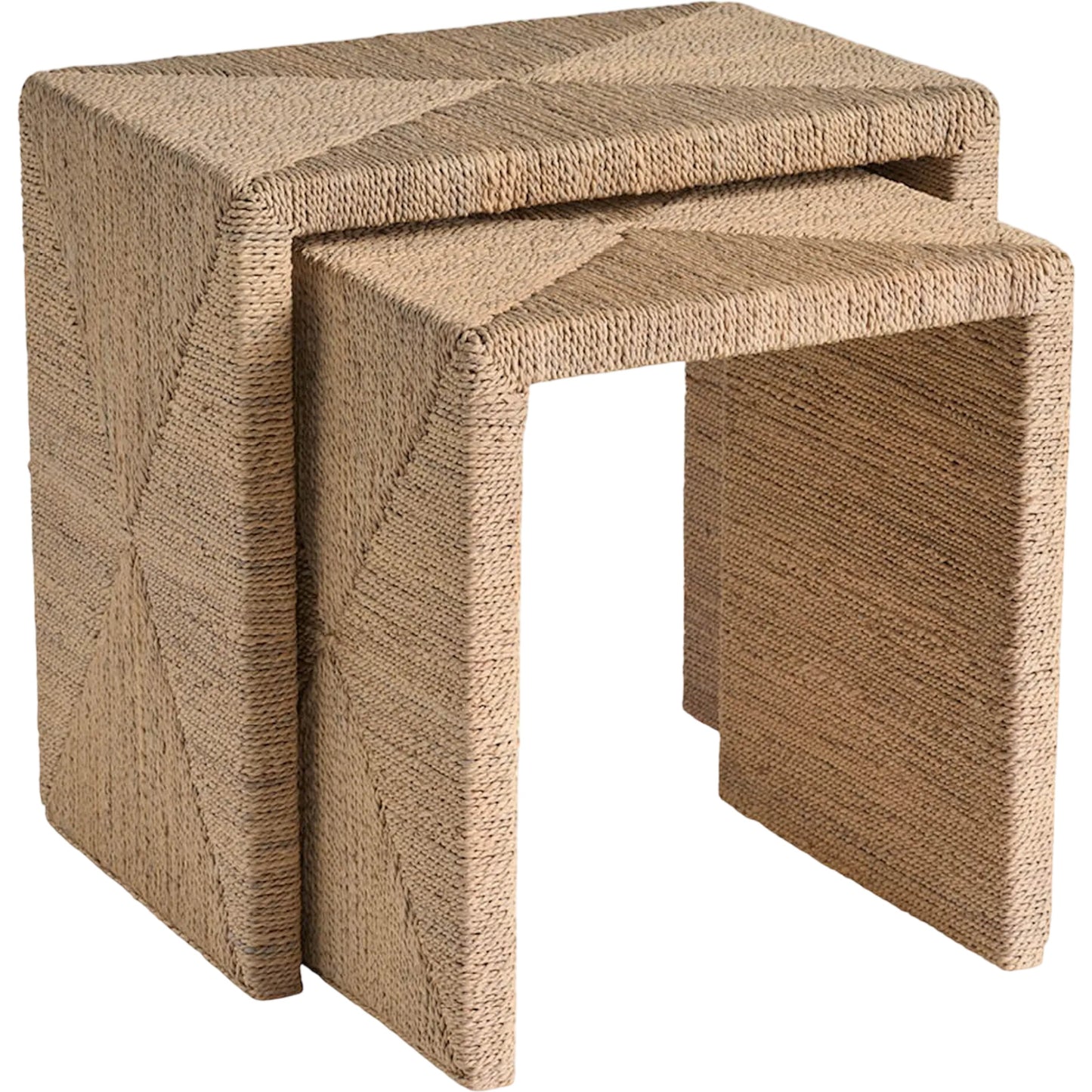 001 SI-2473042 | Primary Silo | Oasis Abaca Nesting Tables by Coastal Living by Universal Furniture in natural tan. Made from unique in a rustic style.