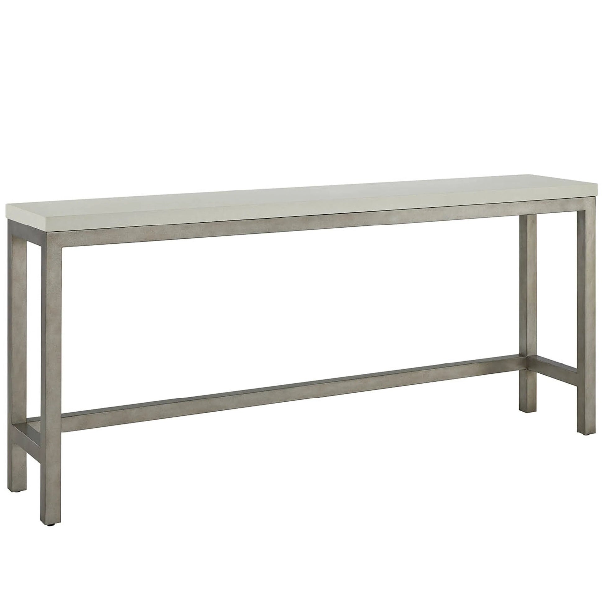 Oasis Console with Stools by Coastal Living by Universal Furniture in antique nickel. Made from 92% polyester, 8% linen in a transitional style.