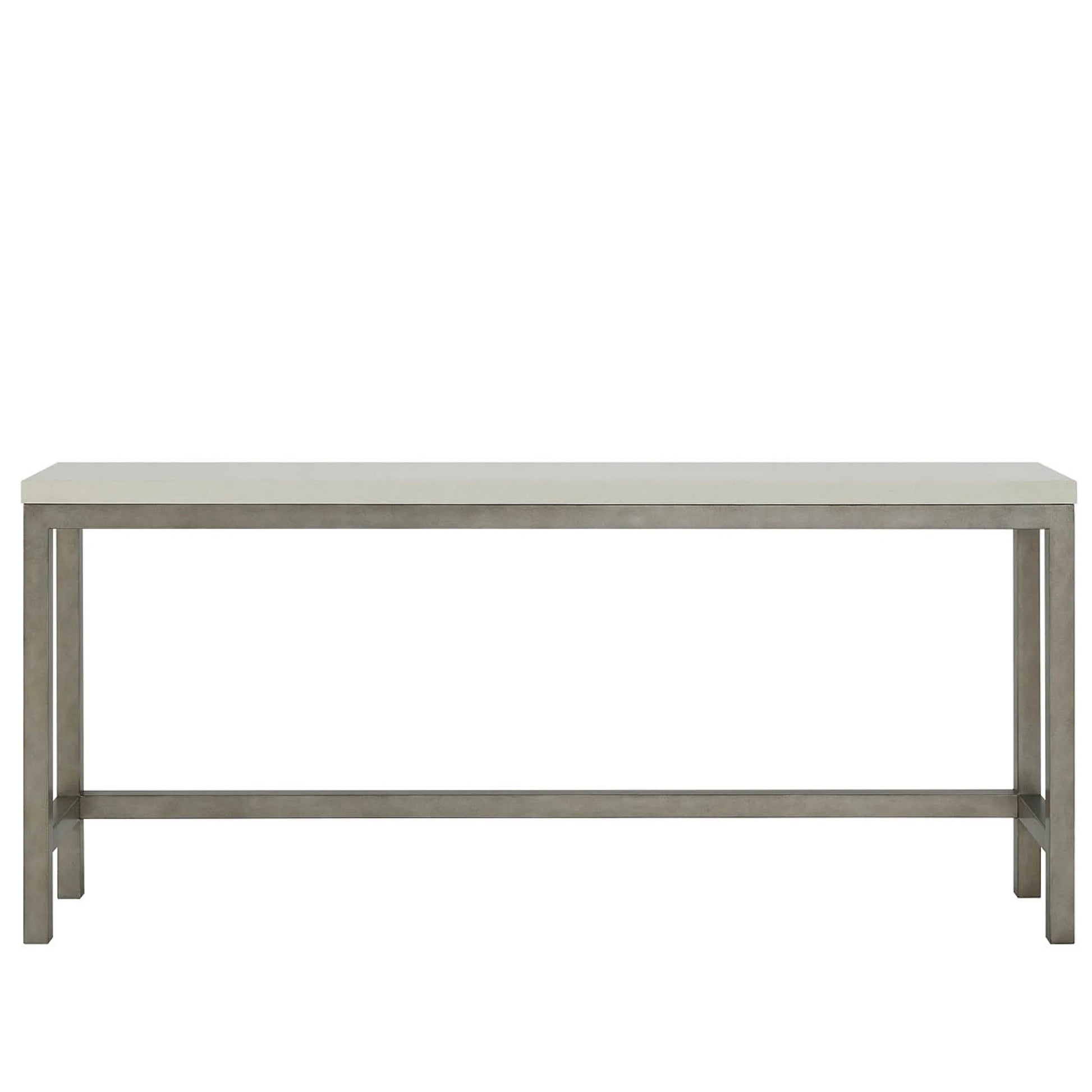 Oasis Console with Stools by Coastal Living by Universal Furniture in antique nickel. Made from 92% polyester, 8% linen in a transitional style.