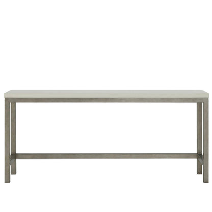 Oasis Console with Stools by Coastal Living by Universal Furniture in antique nickel. Made from 92% polyester, 8% linen in a transitional style.