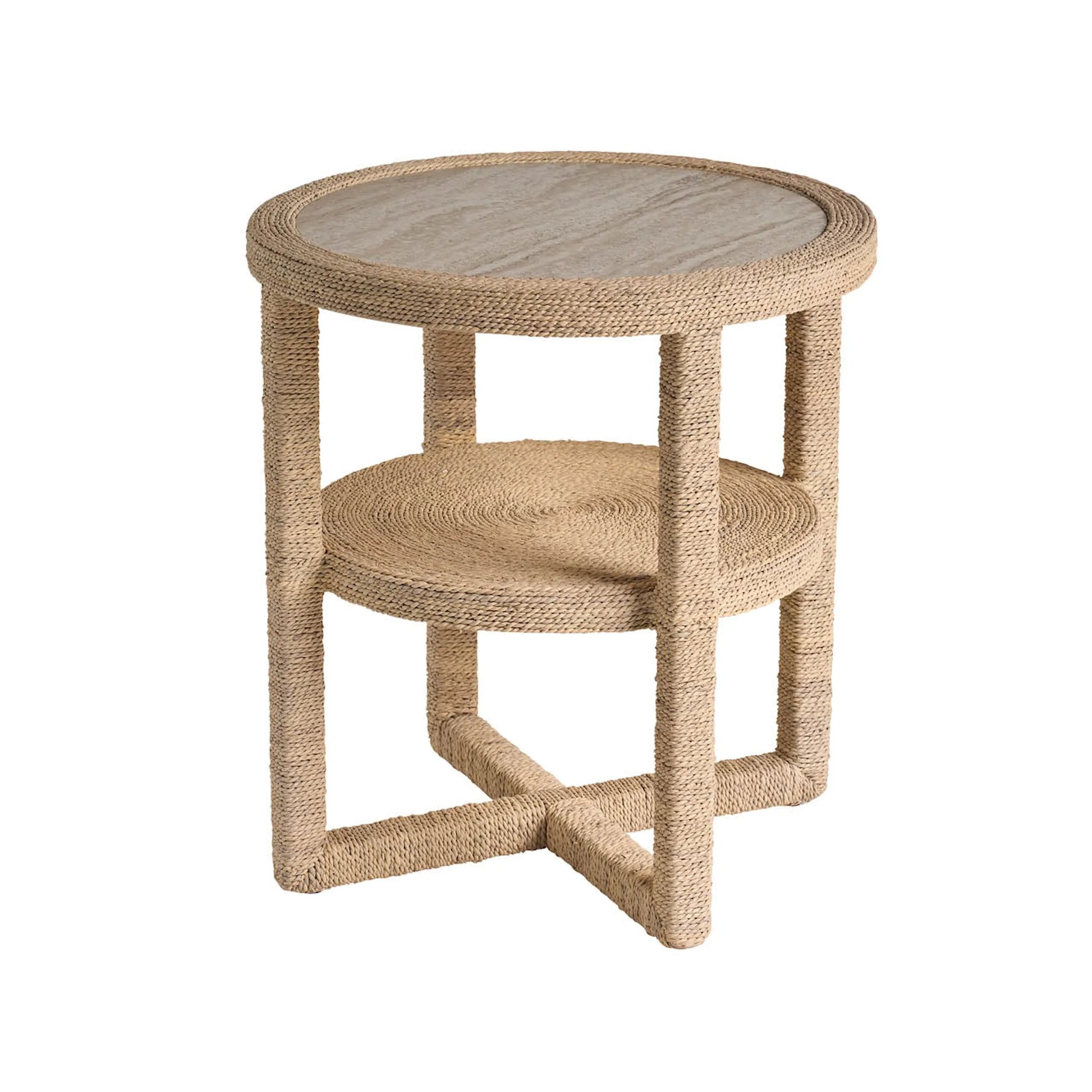 Oasis Abaca Side Table by Coastal Living by Universal Furniture in natural tan. Made from unique in a rustic style.