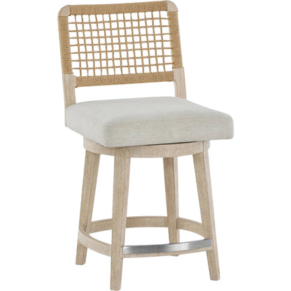 Oasis Dockside Swivel Counter Stool by Coastal Living by Universal Furniture in dockside natural tan oak. Made from unique in a rustic style.