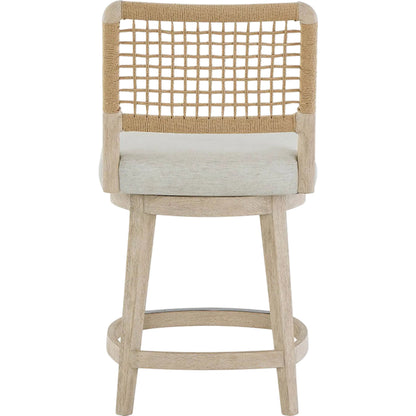Oasis Dockside Swivel Counter Stool by Coastal Living by Universal Furniture in dockside natural tan oak. Made from unique in a rustic style.
