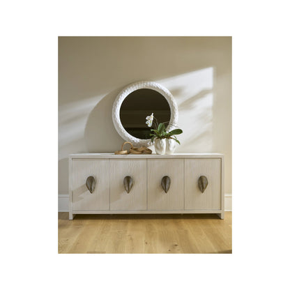 Oasis White Coral Mirror by Coastal Living by Universal Furniture in shoreline white. Made from unique in a transitional style.