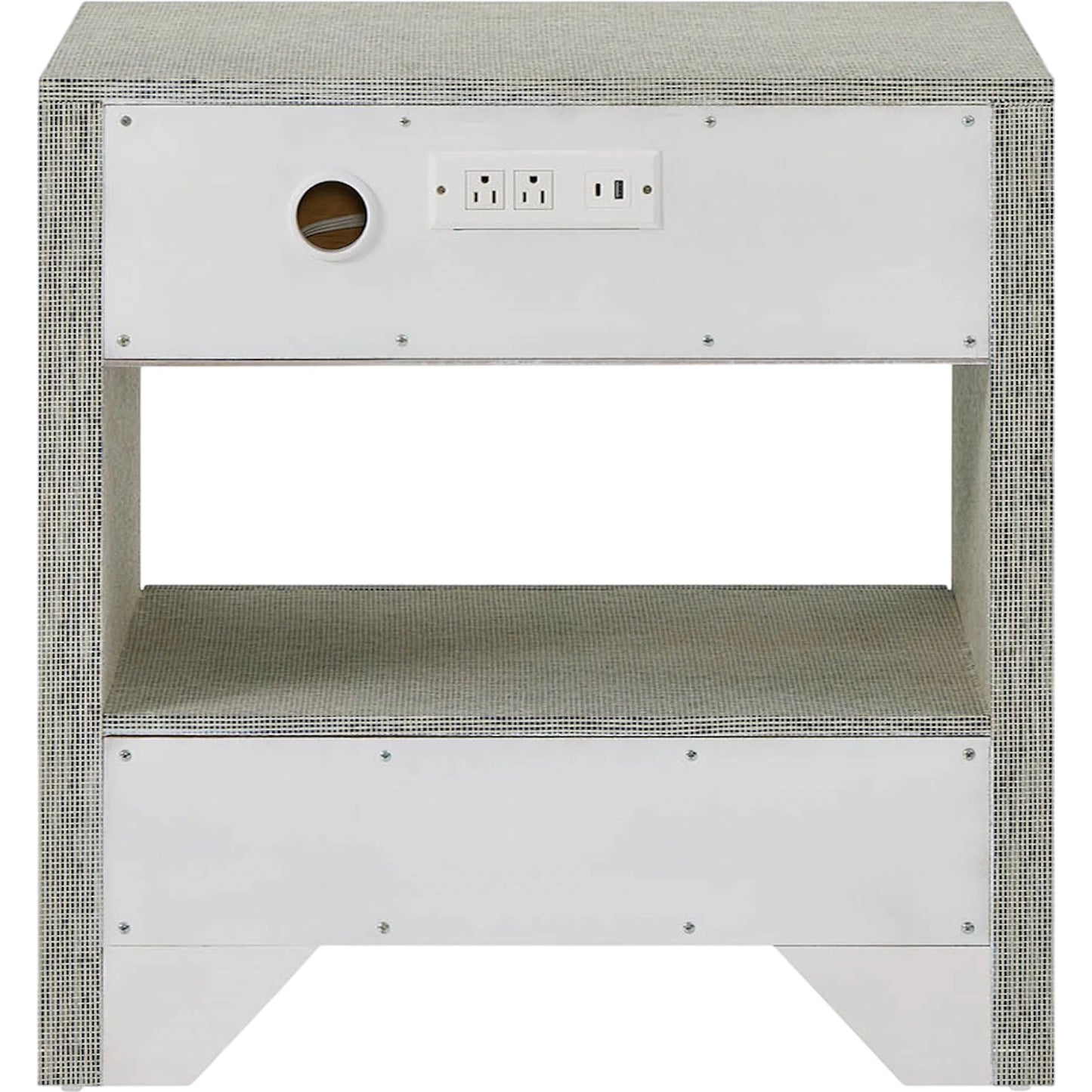 002 SI-2473100 | Additional Silo | Oasis Seascape 2-Drawer Nightstand by Coastal Living by Universal Furniture in seascape blue. Made from unique in a transitional style.