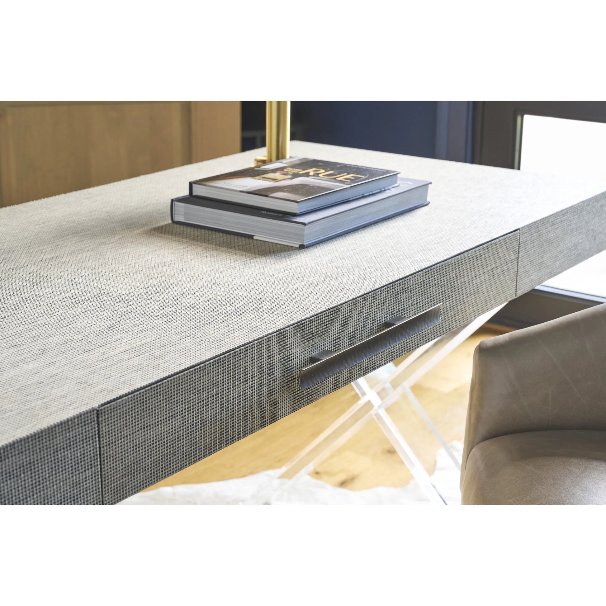 Oasis Seascape Writing Desk by Coastal Living by Universal Furniture in seascape blue. Made from unique in a transitional style.