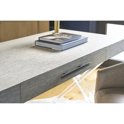 Oasis Seascape Writing Desk by Coastal Living by Universal Furniture in seascape blue. Made from unique in a transitional style.