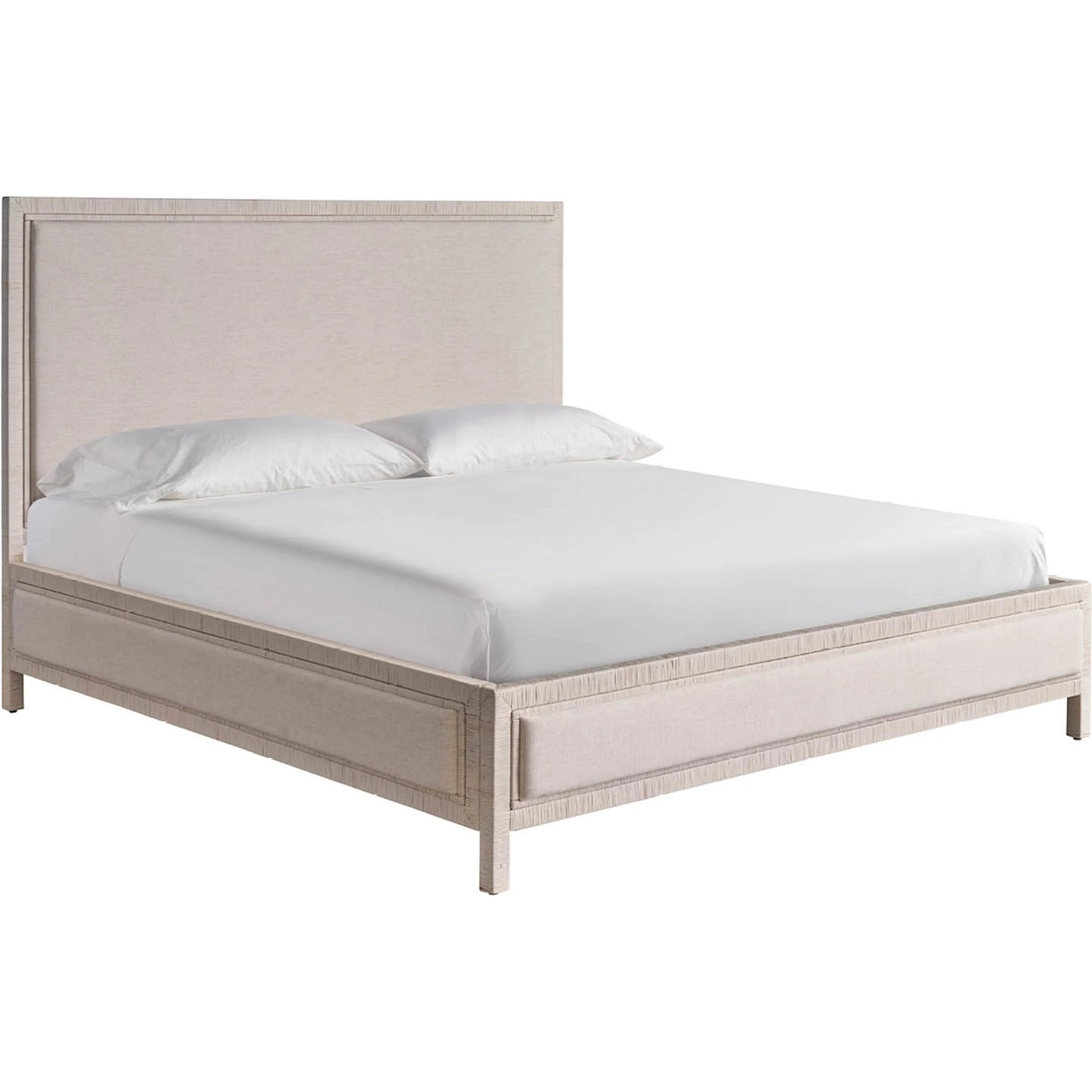 001 SI-2473120,SI-2473121 | Primary Silo | Oasis Tidal Bed by Coastal Living by Universal Furniture in nomad snow. Made from 92% polyester, 8% linen in a transitional style.