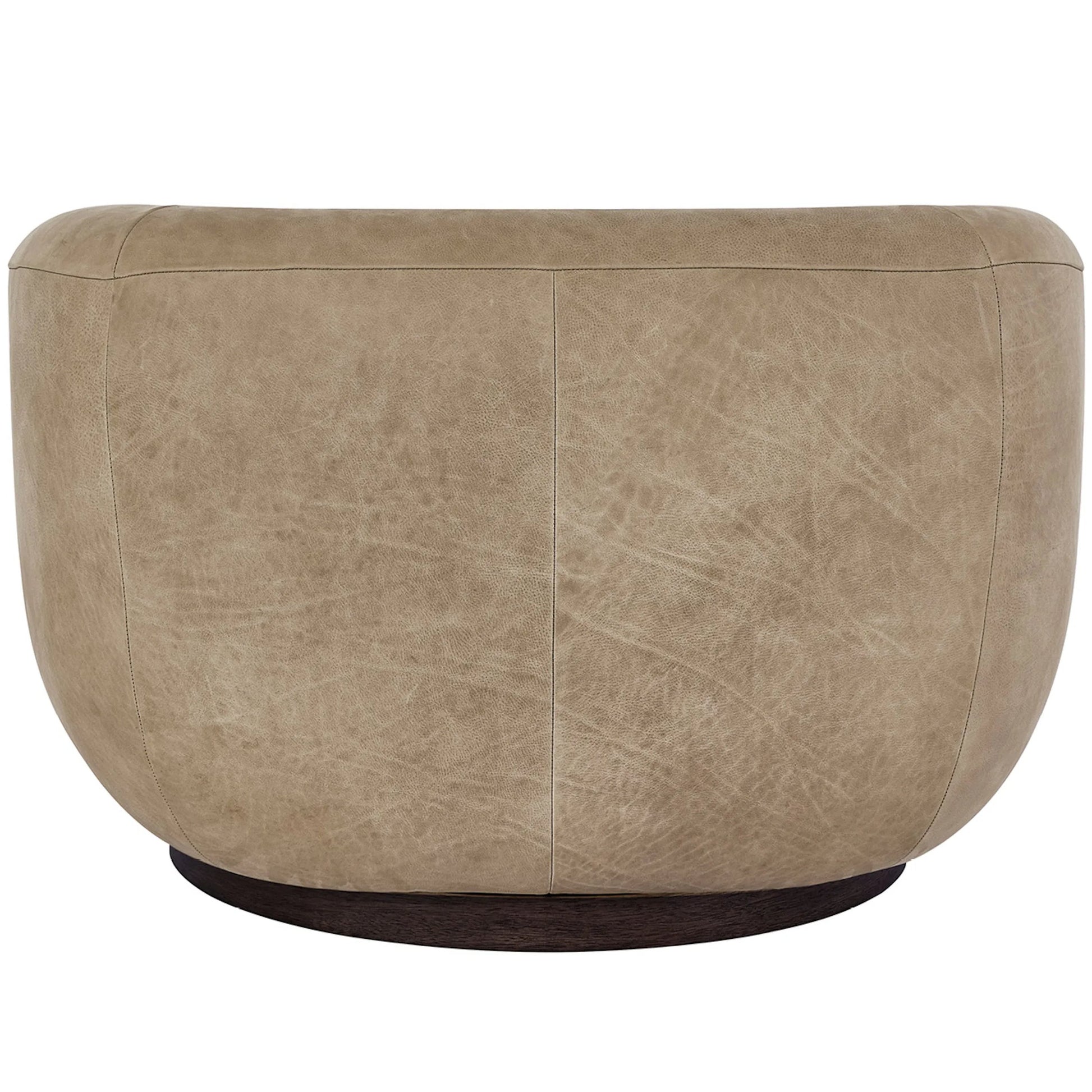 Fitz Swivel Chair by Universal Furniture in vail toffee leather. Made from 100% leather in a transitional style.